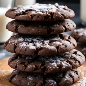 chocolate-sugar-cookies-stacked